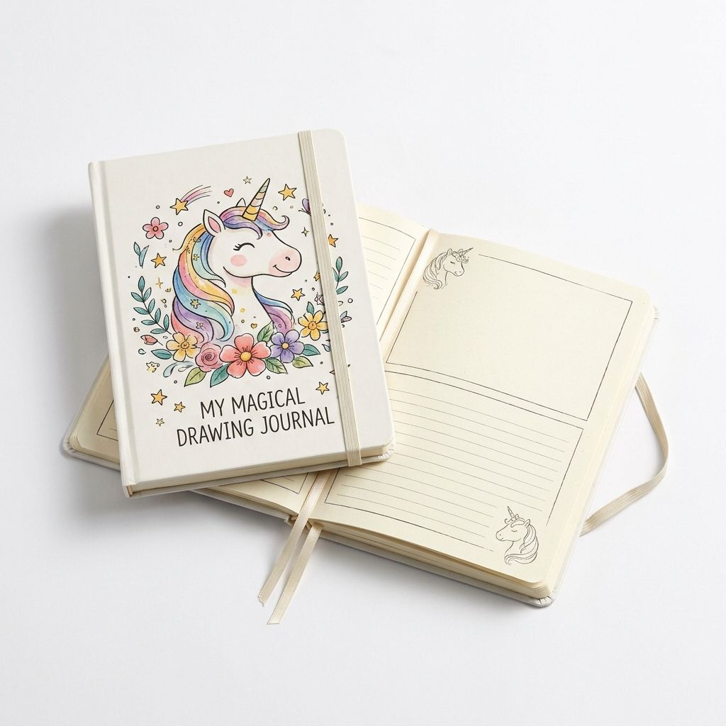 Unicorn Drawing Journal